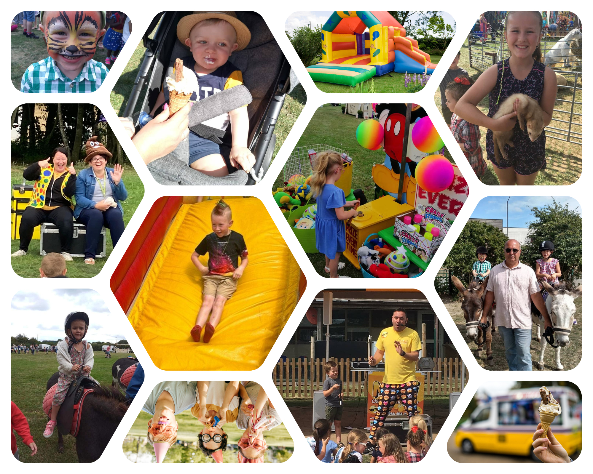 collage of fun day photographs